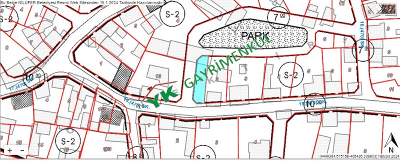 NİL&Uuml;FER YAYLACIK 220 m&sup2; K&Ouml;ŞE PARSEL ARSA